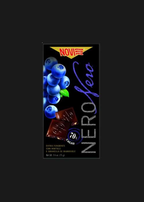 Novi Nero Áfonya és Mandula étcsokoládé - 75g