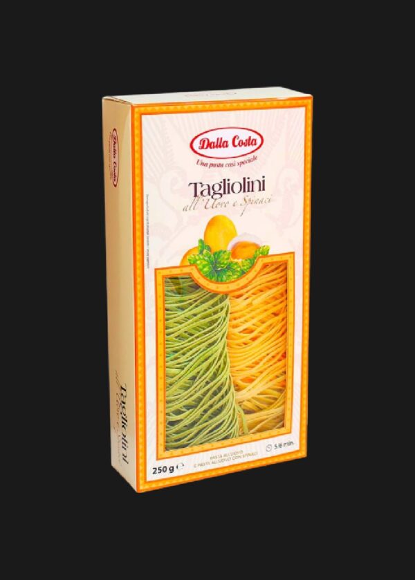Tagliolini all'uovo e spinaci - Tojásos spenotós tagliolini tészta 250 g