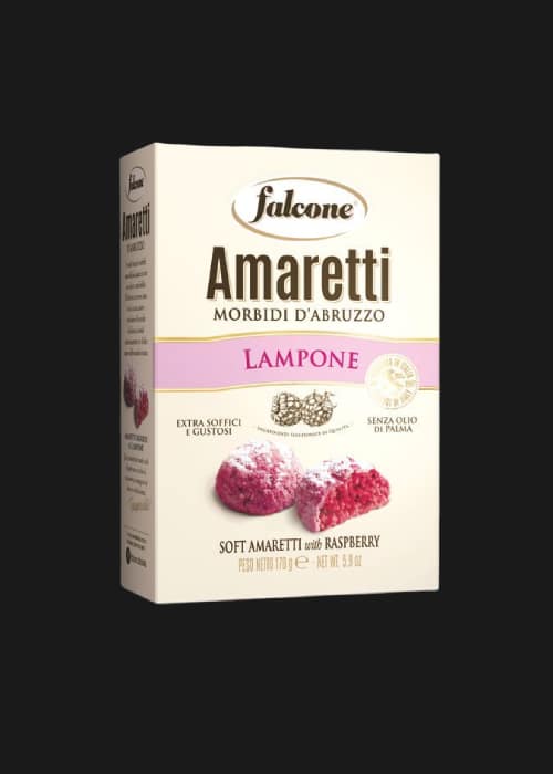 Falcone Amaretti Morbidi d’Abruzzo – málnás (lampone) 170g